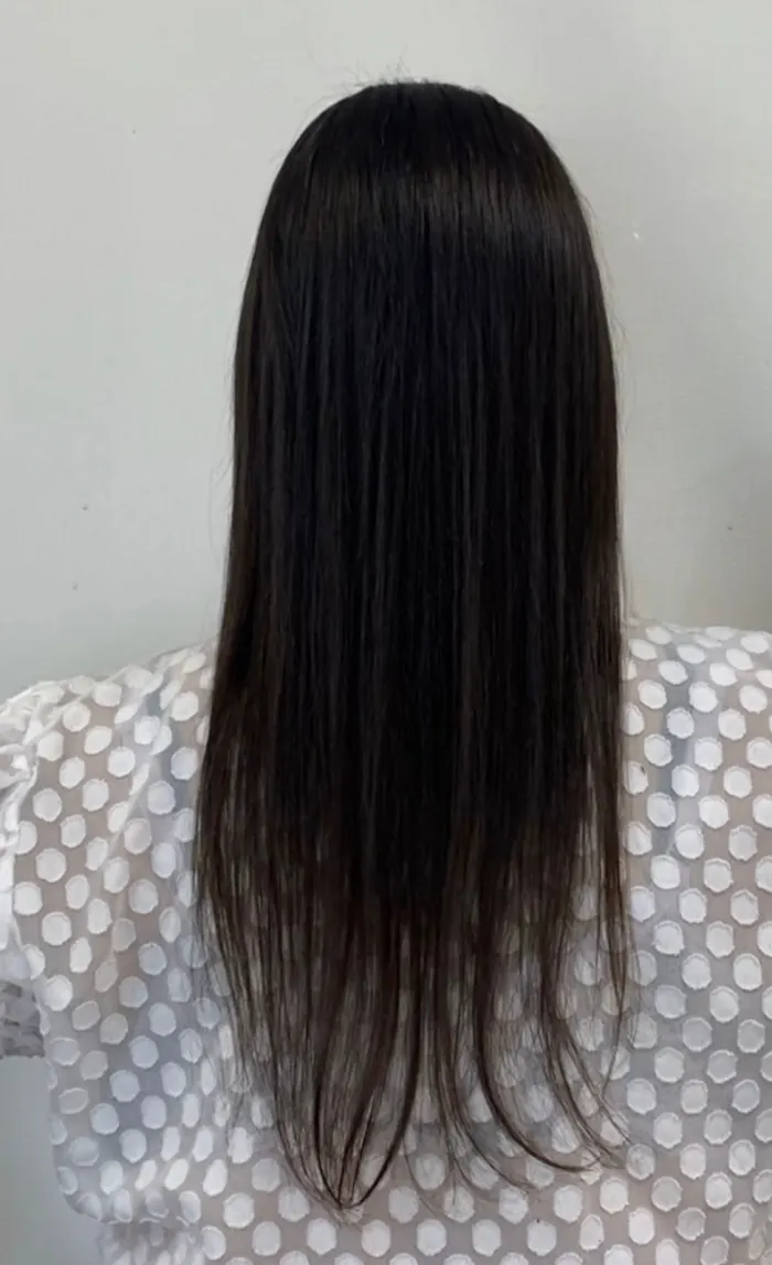 Antes da aplicação de mega hair — cliente 5
